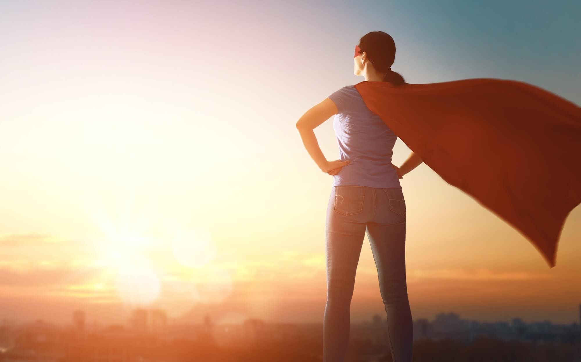 woman in superhero costume illustrating Immune Support in Scottsdale: How IV Therapy Strengthens Your Body's Natural Defenses